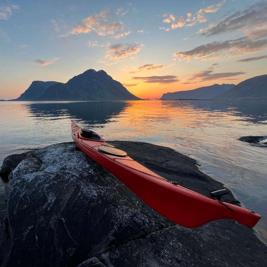 New! Luxury Cabin In Beautiful Lofoten Kleppstad Zewnętrze zdjęcie