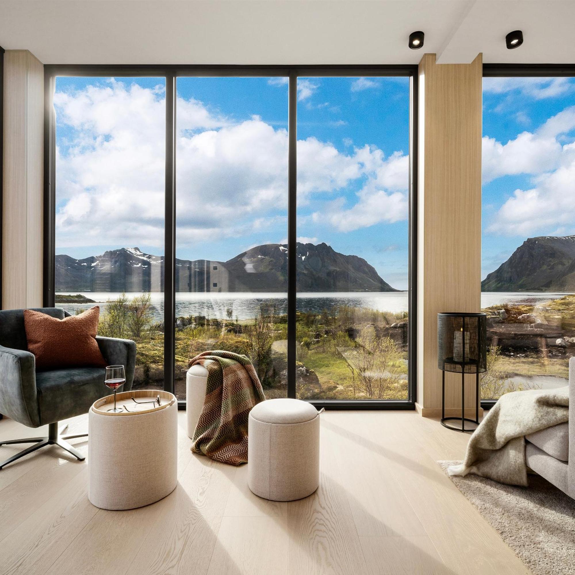 New! Luxury Cabin In Beautiful Lofoten Kleppstad Zewnętrze zdjęcie